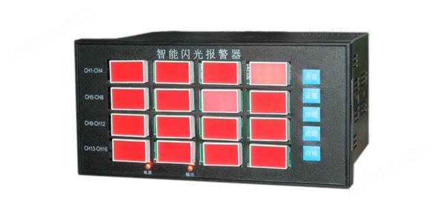 Flow/liquid level intelligent flashing alarm