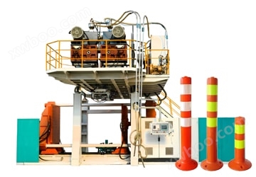 Warning column blow molding machine
