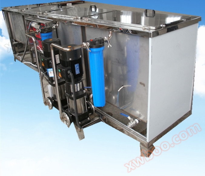 4槽手动超声波喷淋清洗机