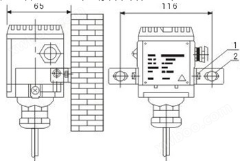 投入式液位变送器安装图