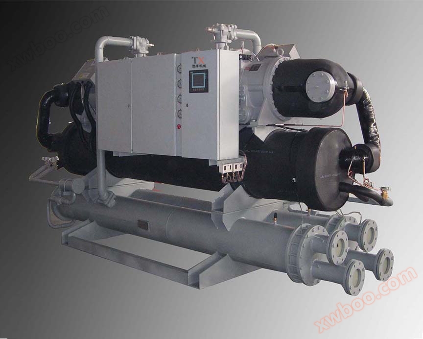 Water cooled low-temperature screw chiller unit