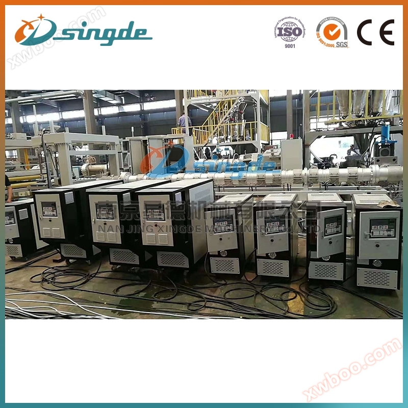 Extruder mold temperature machine
