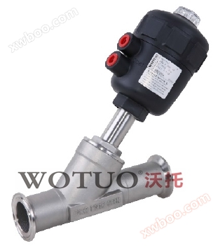 Quick installation angle seat valve