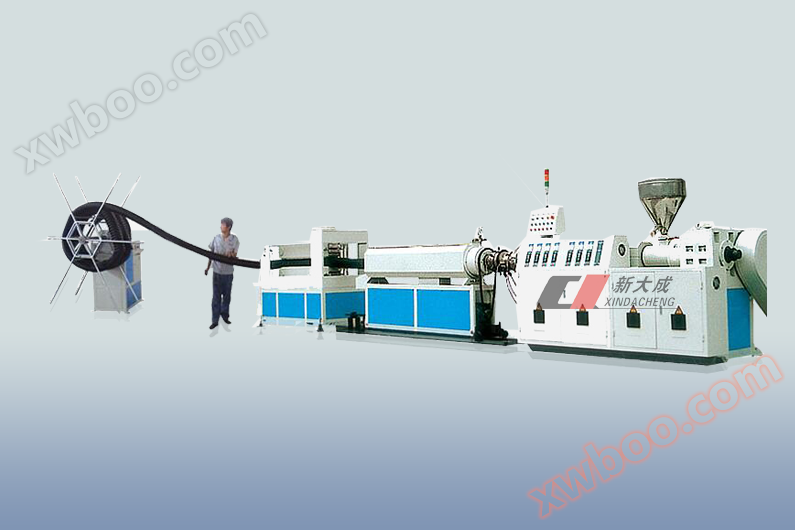 PE carbon spiral pipe production equipment