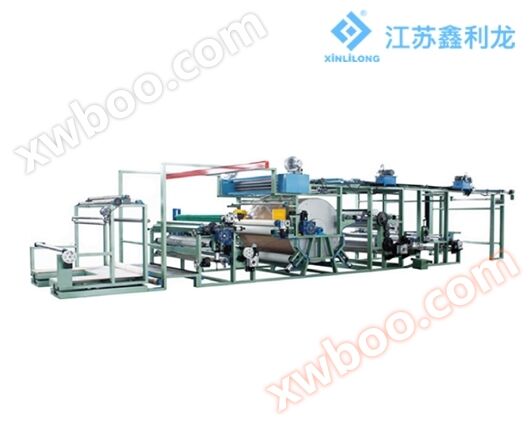 Waterproof breathable film adhesive point transfer composite machine