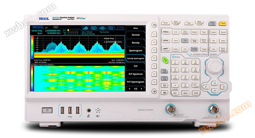 Analisador de espectro em tempo real da série RSA3000E