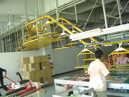 Suspended spraying layi