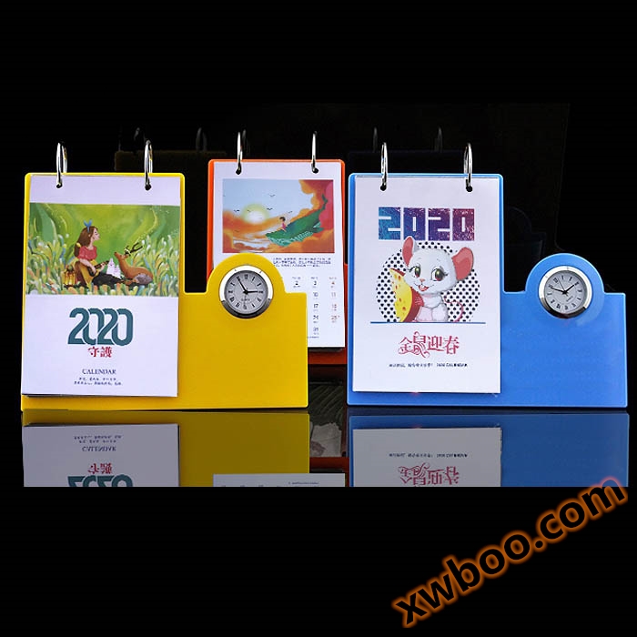 Produttore all'ingrosso Nuova penna creativa Calendario 2020 Calendario orologio al quarzo