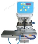 Two color oil cup shuttle transfer printing machine