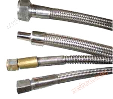 Finished product of steel braided polytetrafluoroethylene hose