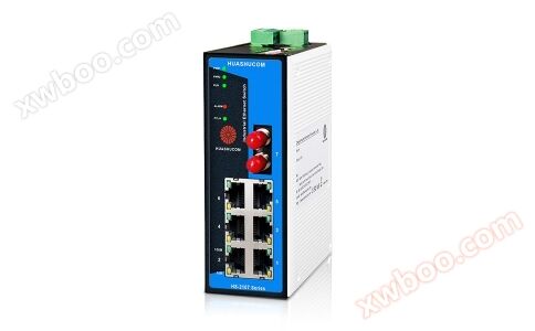 HS-2107 Series 7口100メガレール式非網管型工業スイッチ