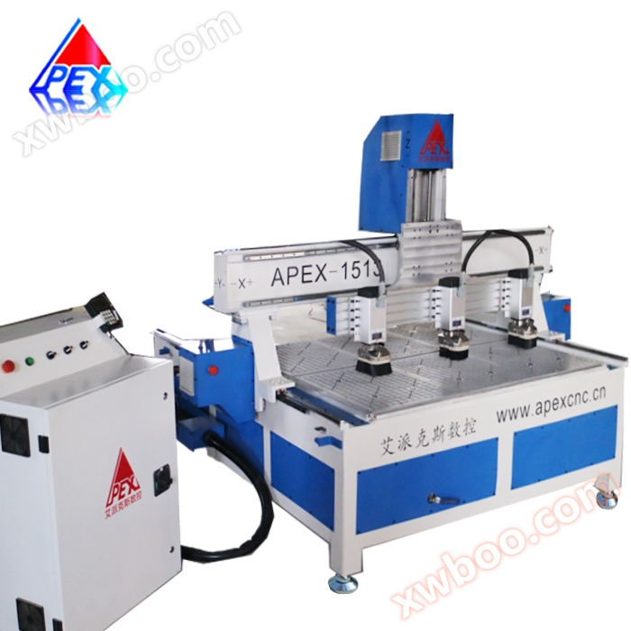 Multi head high-precision curved wood carving machine, bamboo wood carving machine