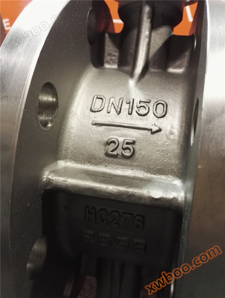 PN25-DN150 triple eccentric structure Hastelloy alloy C276 material butterfly valve