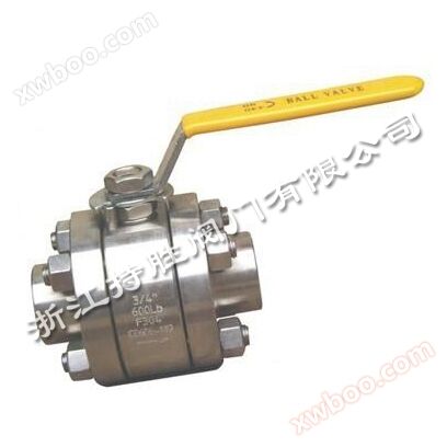 Socket three piece forged steel ball valve
